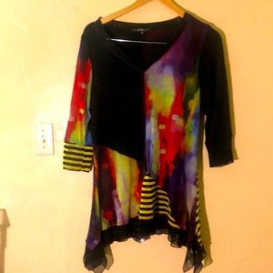 Lior medium short dress multi color